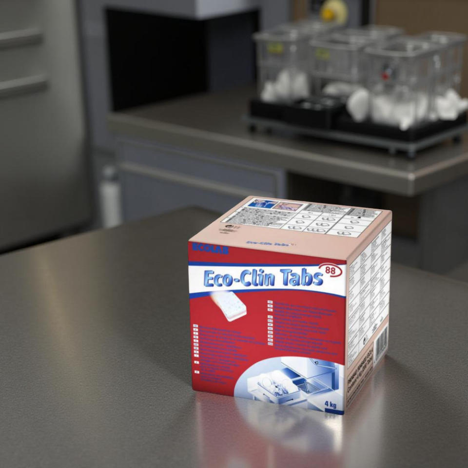 Ecoclin Tabs 88 (200adet) 4,13kg (Endüstriyel bulaşık makinaları için tablet deterjanı)