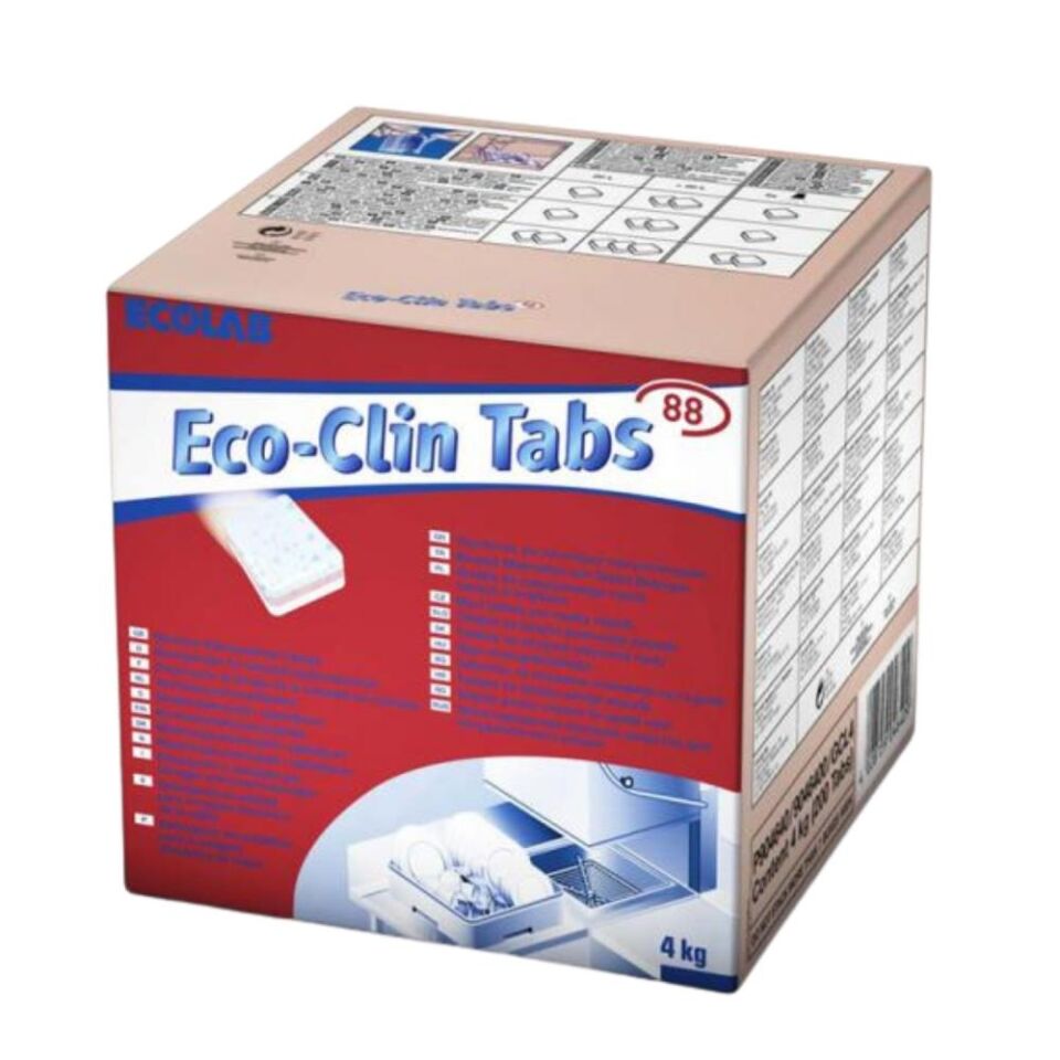 Ecoclin Tabs 88 (200adet) 4,13kg (Endüstriyel bulaşık makinaları için tablet deterjanı)