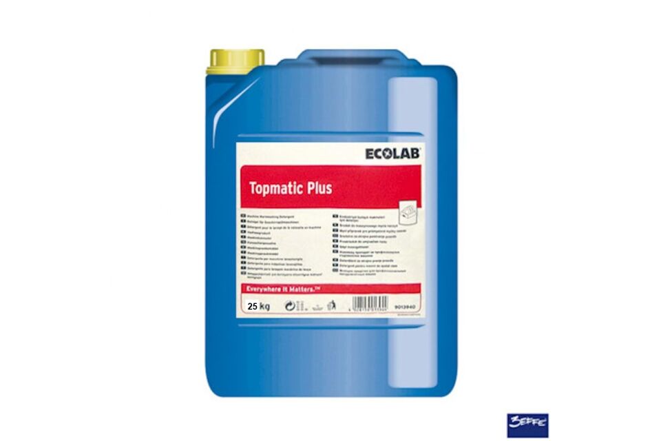 Topmatic Plus 20L 25kg (Endüstriyel bulaşık makinaları için klor katkılı sıvı deterjan)