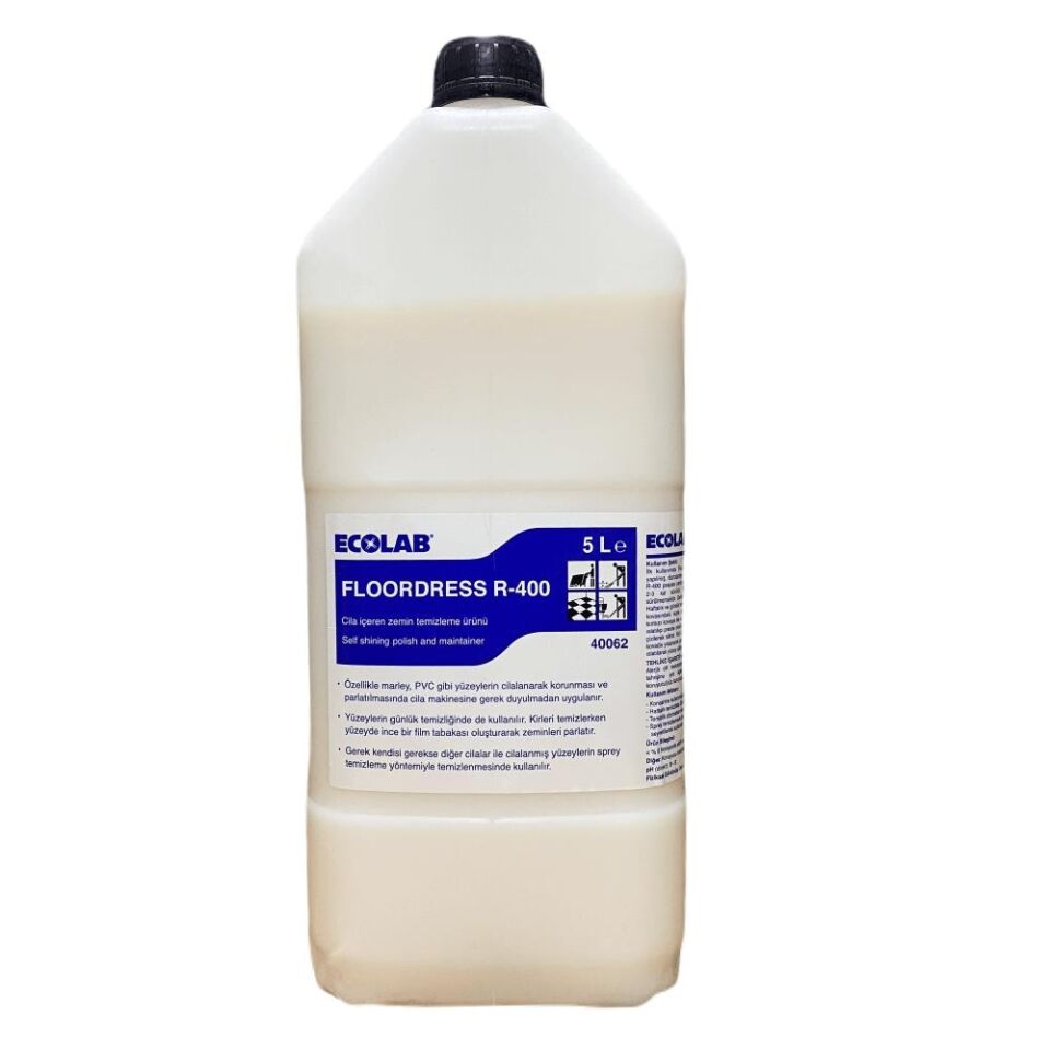Floordress R-400 5,07kg (Koruyucu film tabakası oluşturan ve cila içeren yer temizleme maddesi)