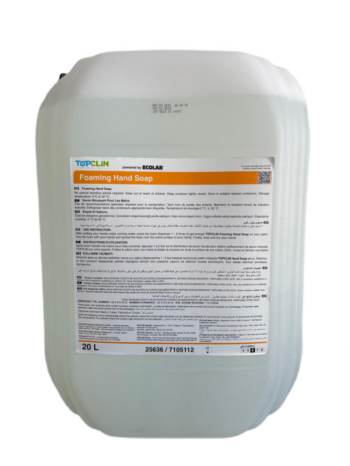 TopClin Foaming Hand Soap 20kg (Köpük El sabunu)