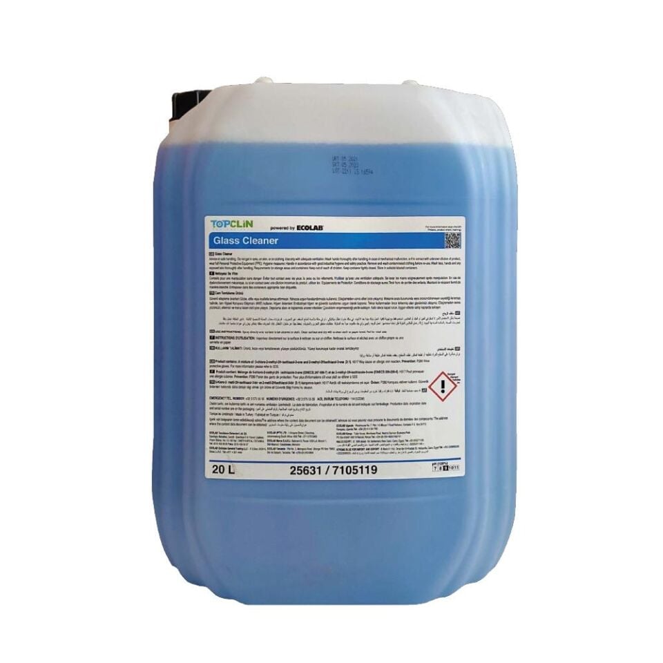 TopClin Glass Cleaner 20L (Cam yüzey temizleyici)