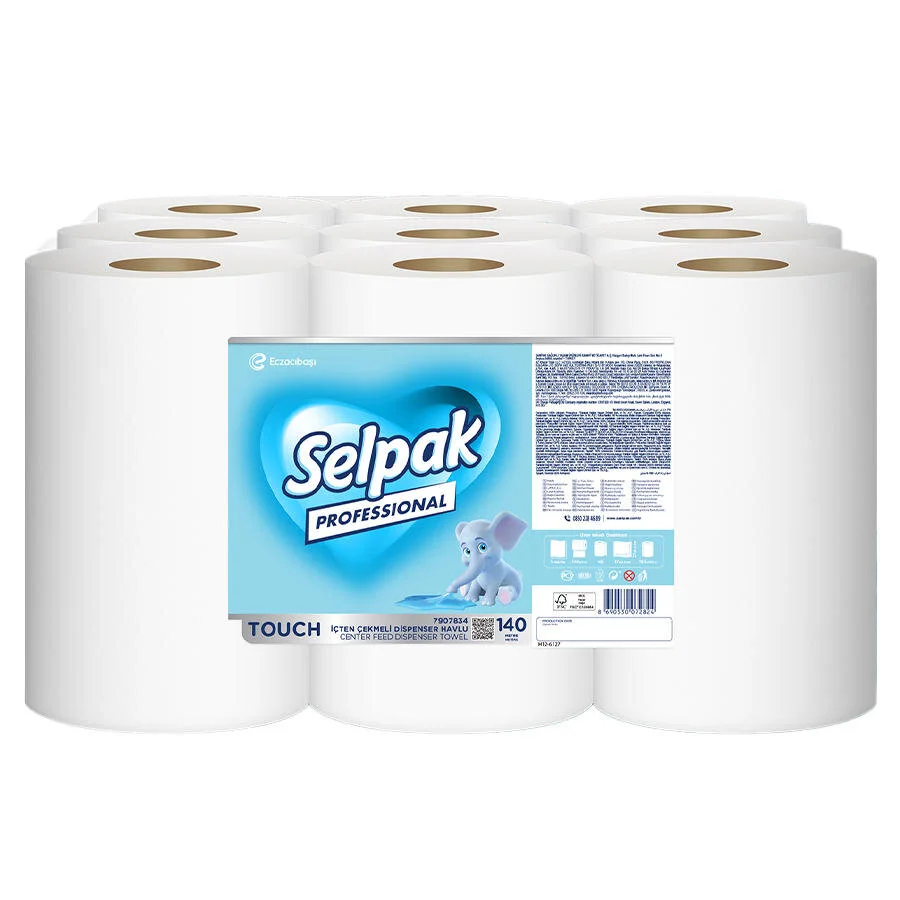 Selpak Profesyonel Touch İçten Çekmeli Havlu 140M 7907834