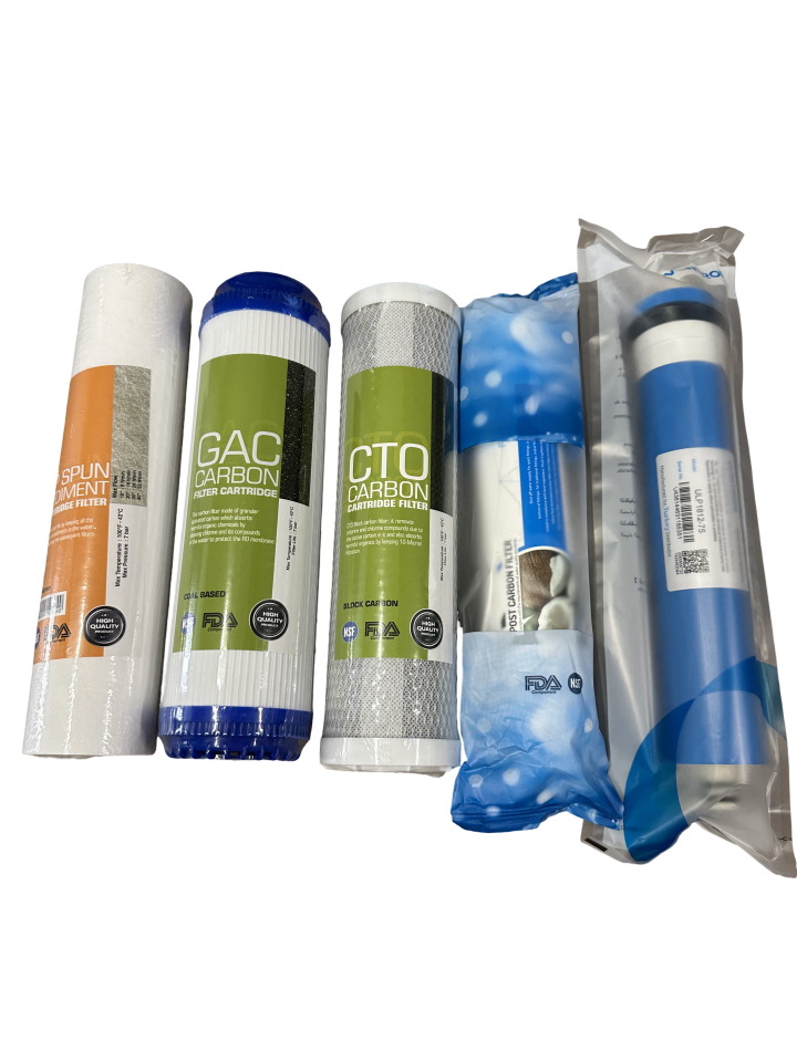 Vela Aquaturk Açık Kasa Ters Osmoz Evsel Arıtma Orjinal Filtre Seti Nsf Belgeli 5 filtre